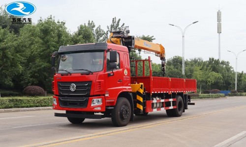 Шестой национальный одноосный 8-тонный автокран Dongfeng Huashen F5